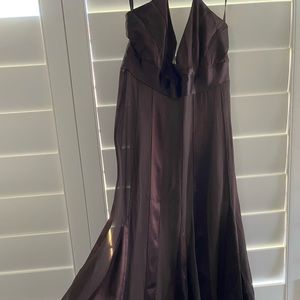 BCBG Maxazria Brown silk dress -size 0